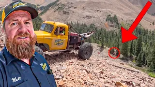 Ford Launches Over A Cliff in Colorado… Driver Lucky To Be Alive!