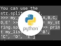 How to convert comma-delimited string to list in Python