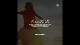 آية قصيرة من سورة الأنبياء تلاوة مؤثرة بصوت طارق محمد 