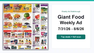Giant Food Weekly Ad 26 - 26 Top Deals