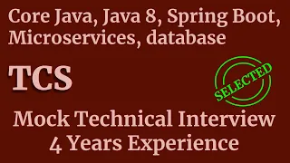 Microservices Database Java 8 Interview Questions TCS Mock Technical Java Interview