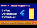 Flutter GridView Tutorial in Tamil GridView builder GridView count Explained Dilip Coder