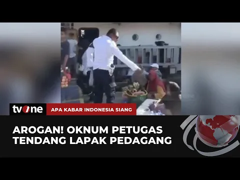 Aksi Arogan Petugas Pelabuhan Tendang Dagangan
