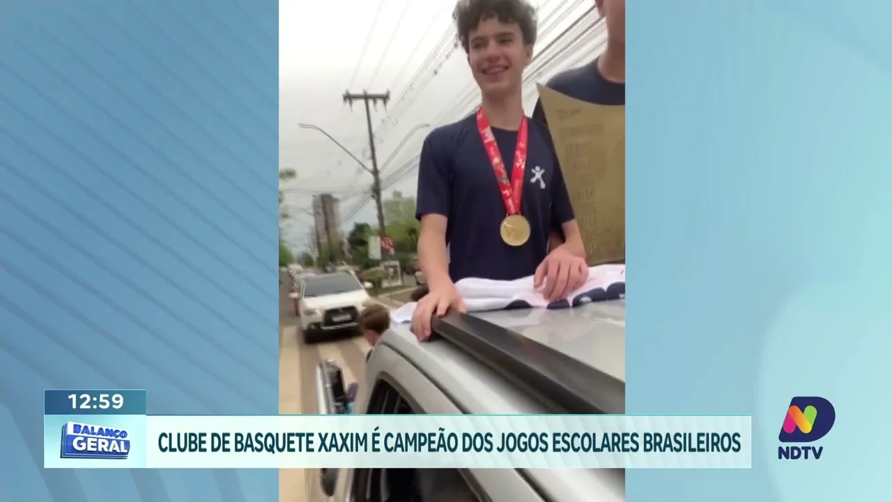 Clube de Basquete de Xaxim é Campeão dos Jogos Escolares Brasileiros