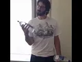 Josh Groban s of his 5 exercises workout in his hotel room