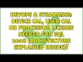 Device CAL User Cal or Processor license needed for SQL 2008 architecture explained inside