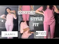 FIGS vs JAANUU Scrubs Try-on Haul for Petite Women Dusk rose Mauve Blushing Pink