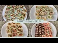 PINWHEELS PARTY FOOD LUNCH IDEAS WRAPS HAM TURKEY CLUB ITALIAN SANDWICH VEGGIE PIZZA