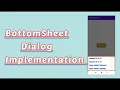 Android Bottom Sheet Dialog Android Studio Tutorial