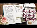 Weekend Brain Dump