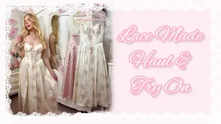  lace made haul u0026 try on 