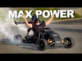 Insane Electric GoKart at Full Power NEW Headquarters