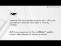 loml Meaning