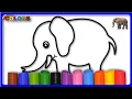 ANIMALS Immerse in Creativity Elephant Drawing Coloring and BIG Marker Pencil - AKN Kids House