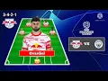 Leipzig vs Manchester city Leipzig Potential line up Eufa champions league