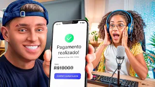 DOANDO PARA STREAMERS PEQUENOS DE FREE FIRE 