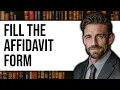 How to Fill the Affidavit Form
