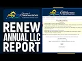 How To Renew Your LLC Annual Report In Florida With Sunbiz Full Tutorial
