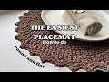 How to crochet round and flat placemat beginner friendly tutorial