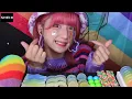 [Mukbang ASMR] Eating rainbow sweets🌈💜