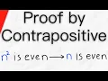 Proof by Contrapositive If n 2 is Even then n is Even