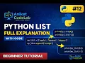 List in Python in Marathi Python Lists Explained with Code Example