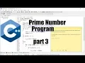 C Program for Prime Numbers Validation part 3
