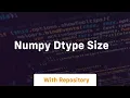 numpy dtype size