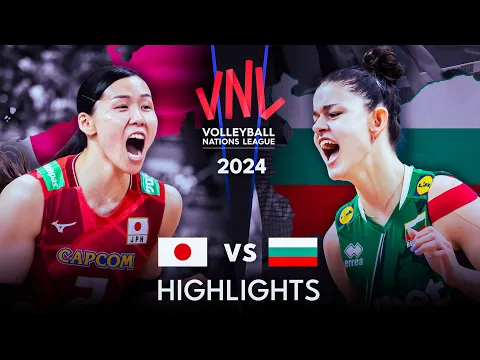 Download MP3 🇯🇵 JAPAN vs BULGARIA 🇧🇬 | Highlights| Women's VNL 2024