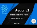 React js tutorials part - 4 states in react js useState in react js