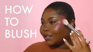 Blush Placement For Round Faces