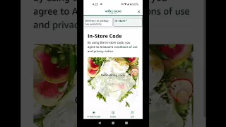 Whole Foods Code In Amazon Android App Issues And Paying With your Amazon Store Card