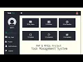 Employee Task Management System using PHP and MySQL Intro Demo
