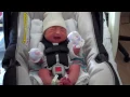 Loading baby in her car seat for the very first time