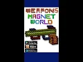 Toy Gun Weapon Magnet World Coloring art