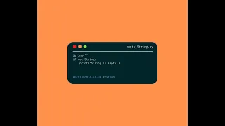Python Strings - How to check if a string is empty