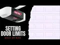 How to setup Genie Garage Door limits - Super Easy