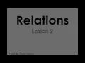 Unit 4 - Lesson 2 Relations