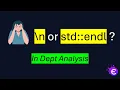 std endl vs n in C A Hidden Performance Trap