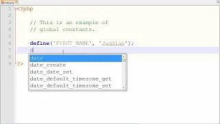 PHP OOP 338 Global Constants Part 1