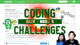 Learn to Code Python Coding Challenges in Easy Week 5