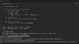 Python OOP Tutorial 2 Class Variables