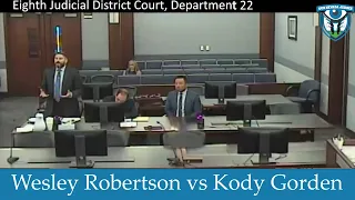 Wesley Robertson vs Kody Gorden July 13 2026