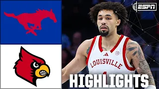 SMU Mustangs vs Louisville Cardinals ACC MBB Tournament Highlights ESPN College Basketball