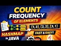 Count Frequency of Elements Using HashMap in Java DSA Problem