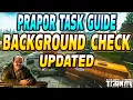 Background Check UPDATED - Prapor Task Guide