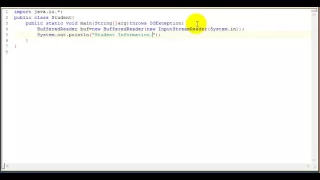 BufferedReader Read Data From Keyboard Java Programming