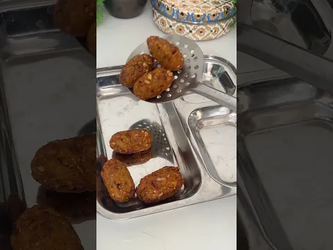 No Fry Crispy Corn Cutlets #shorts #corncutlets #snacks