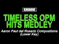 Lagu Karaoke - Timeless OPM Hits Medley (Lower Key) - Aaron Paul del Rosario
