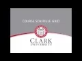 How to use the Course Schedule Grid